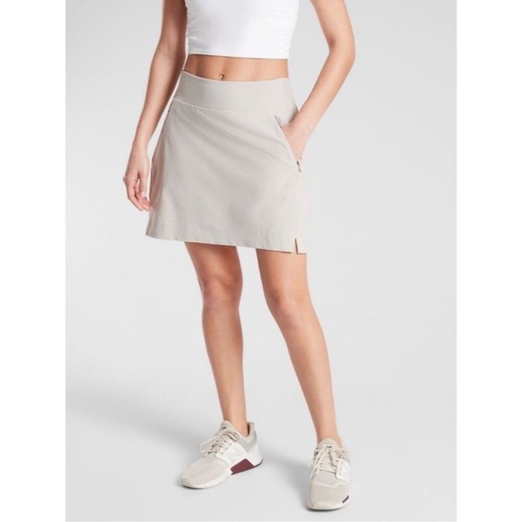 Athleta Soho Skort Abalone Gray Tennis Pickleball Golf 2023 NWT-14 Tall - Picture 1 of 10